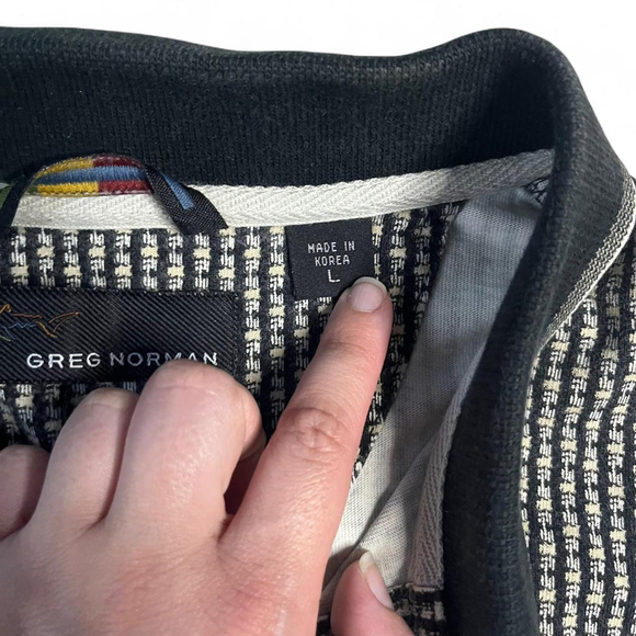 Greg Norman Golf Shirt Men’s Large Tight Knit Performance Casual Tee Gray - Picture 3 of 8